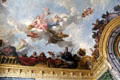Royal Magnificence & Magnanimity Inspiring & Rewarding the Arts baroque ceiling painting by René-Antoine Houasse in salon of abundance at Versailles Palace. Versailles, France.