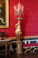 Cornucopia candelabra stands at Versailles Palace. Versailles, France.