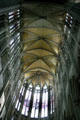 Excessively high vaulting of Cathédrale St-Pierre interior. Beauvais, France.