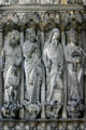 Old Testament figures on facade of Cathédrale Notre-Dame. Laon, France.