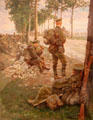 British soldiers in the Somme painting by Joseph-Félix Bouchor at Vannes Museum of Beaux Arts. Vannes, France.