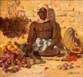Date seller at Biskra, Algeria painting by Joseph-Félix Bouchor at Vannes Museum of Beaux Arts. Vannes, France.