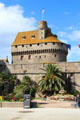 Château, city walls & gardens. St Malo, France