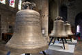 New bells awaiting installation at St Vincent Cathedral. St Malo, France.