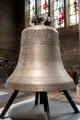 New bell awaiting installation at St Vincent Cathedral. St Malo, France.