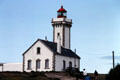 Great Lighthouse, 52 meters high, & keeper's lodging. Belle-Isle-en-Mer, France.