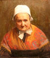 Old woman of Rennes painting by Henri Rupin at Museum of Fine Arts of Rennes. Rennes, France.