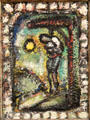 Homo homini lupus painting by Georges Rouault at Museum of Fine Arts of Rennes. Rennes, France.