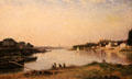 River Seine at Charenton painting by Stanislas Lépine at Caen Museum of Fine Arts. Caen, France.