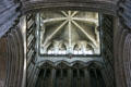 Interior transept ceiling at Rouen Cathedral. Rouen, France.