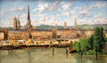 Port of Rouen painting by Torello Ancillotti at Rouen Museum of Fine Arts. Rouen, France.