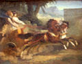 Roman chariot or return from the race painting by Théodore Géricault at Rouen Museum of Fine Arts. Rouen, France.