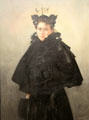 Portrait of an elegant woman by Wilhem Nicolaus August Hagborg at Rouen Museum of Fine Arts. Rouen, France.