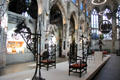 Antique ironwork hanger & chairs at Wrought Iron Museum. Rouen, France.