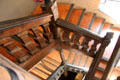 Staircase at Rouen Ceramic Museum. Rouen, France.