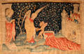 Winepress overflows from Apocalypse Tapestry at Angers Chateau. Angers, France.