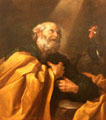 Penitent St Peter painting by Jusepe de Ribera at Angers Fine Arts Museum. Angers, France.