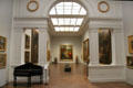 Second floor gallery featuring mostly 17th & 18thC French paintings at Angers Fine Arts Museum. Angers, France