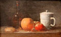Fruits, bottle & Ceramic Pot painting by Jean Siméon Chardin at Angers Fine Arts Museum. Angers, France.