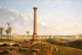 View of Column of Pompei & Alexandria painting by Lancelot-Théodore Turpin de Crissé at Angers Fine Arts Museum. Angers, France.