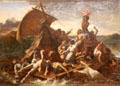 Raft of the Medusa painting by Théodore Géricault at Angers Fine Arts Museum. Angers, France.