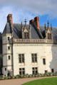 Decorated gable windows on Royal Lodge at Chateau Royal of Amboise. Amboise, France.