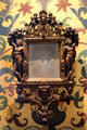 Renaissance replica style mirror in King's Chamber at Blois Chateau. Blois, France.
