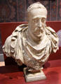 Henri II, King of France bust from Limoges at Blois Chateau. Blois, France.