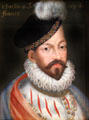 Charles IX, King of France painting at Blois Chateau. Blois, France