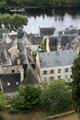 View of Chinon old town. Chinon, France.