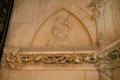 Carvings on dining room fireplace at Chaumont-Sur-Loire. France.