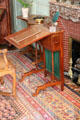 Drop-leaf desk with modesty curtain & end drawer at Cheverny Chateau. Cheverny, France.