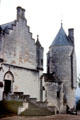 Logis Royal & Agnès Sorel tower at Loches Chateau. Loches, France.