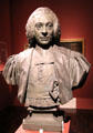 Marquis Hué de Miromesnil plaster bust by Jean-Antoine Houdon at Orleans Beaux Arts Museum. Orleans, France.