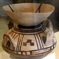 Water vessel left in tomb of deceased at Antibes Archeology Museum. Antibes, France.