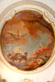 Ceiling panel in Petit Salon at Villa Ephrussi de Rothschild. Saint Jean Cap Ferrat, France.