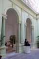 Archways in atrium at Nice Fine Arts Museum. Nice, France.