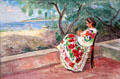 Terrace at St. Tropez painting by Charles Camoin at Nice Fine Arts Museum. Nice, France.