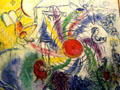 Detail of the Creation of Man painting by Marc Chagall at Chagall Museum. Nice, France.