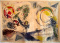 Mediterranean Landscape tapestry by Marc Chagall at Chagall Museum. Nice, France.