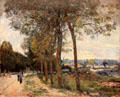 La Seine at Marly painting by Alfred Sisley at Beaux-Arts Museum. Lyon, France.