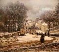 L'Entrée de la Grande-Rue à Argenteuil, l'hiver painting by Claude Monet at Beaux-Arts Museum. Lyon, France.