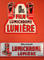Lumichrome film advertising plaques at Lumière Museum. Lyon, France.