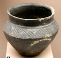 Ceramic cooking pot from final bronze age near Lyon at Gallo Roman Museum. Lyon, France.