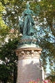 Monument to glory of French Republic on 100th anniversary by Émile Peynot at Place Carnot. Lyon, France.