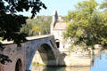 St Bénezet bridge structure & St Nicolas chapel. Avignon, France.