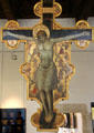 Crucifix painting by Lorenzo di Bicci of Florence at Petit Palais Museum. Avignon, France