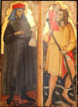 St Hommebon & St Christopher painting by Pietro Lianori of Bologna at Petit Palais Museum. Avignon, France.