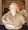 Museum founder Esprit-Claude-François Calvet marble bust by Jean-Baptiste Péru at Calvet Museum. Avignon, France.