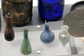 Roman glass ointment bottles at Musée de la Romanité. Nimes, France.